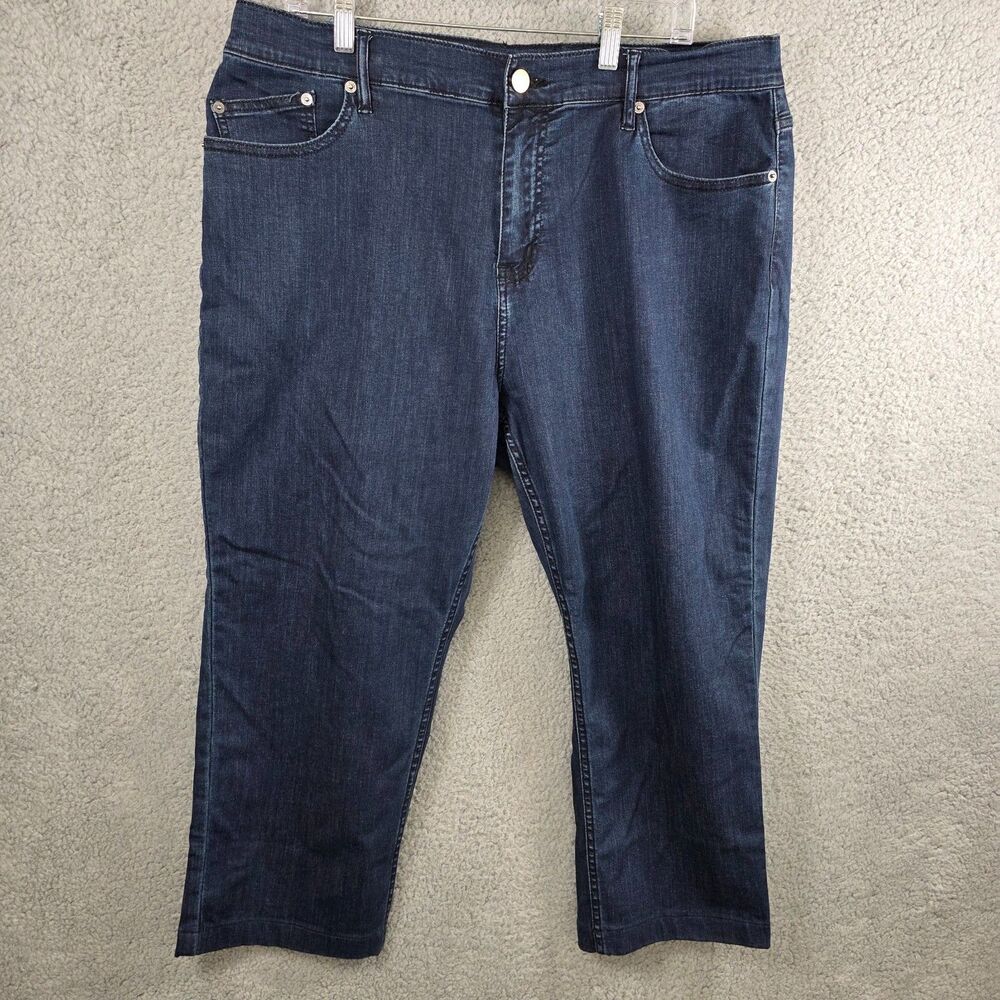 Mugsy Studio Blues Tapered Jeans Dark Wash Straight Leg Men’s 38x24 SHORT INSEAM